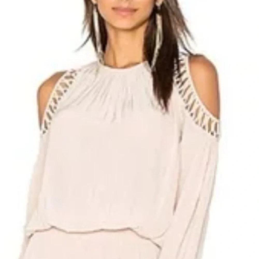 🎉HP🎉Ramy Brook Shelby Cold-Shoulder Dusty Pink Dress - Picture 3 of 6